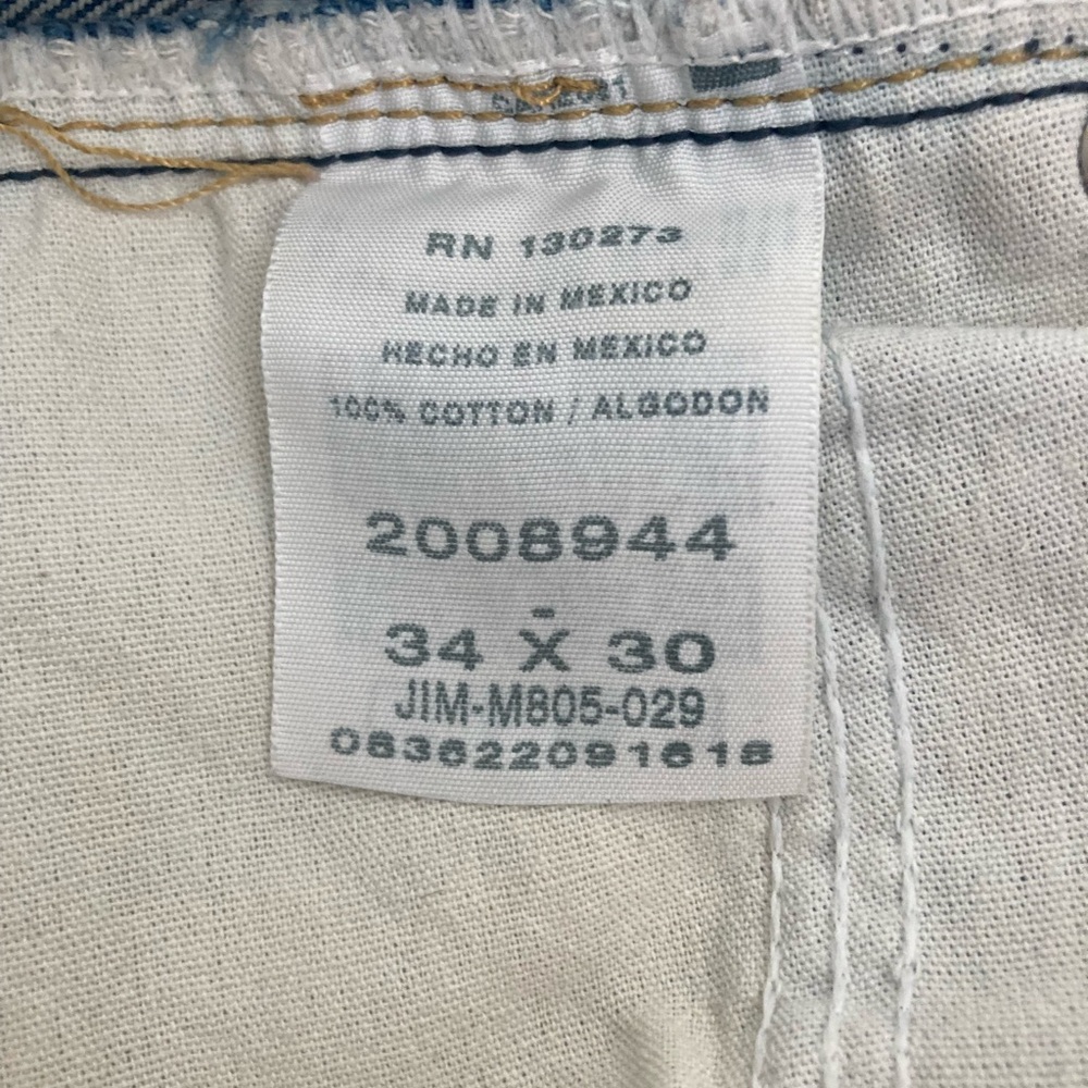 💕 Lee Men’s 100% Cotton Regular Fit Straight Leg Jeans Size 34x30 💕 - Picture 4 of 8